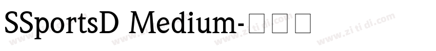 SSportsD Medium字体转换